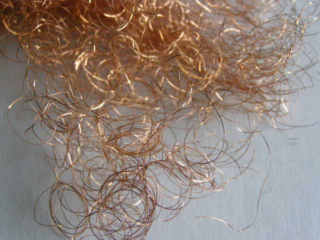 andělské vlasy - měď