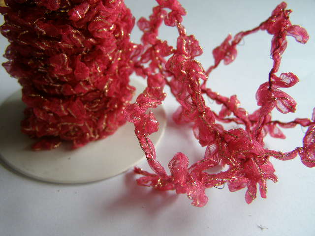 monofilová mašlička - vínová