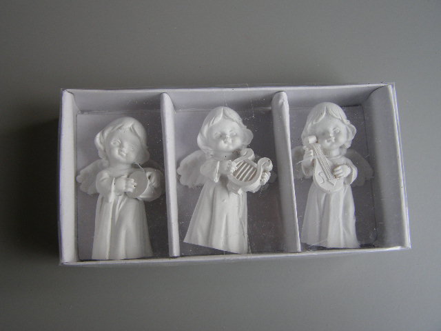 andělíčci bílí - sada 3 ks