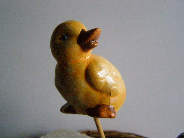 keramika - kuřátko žluté