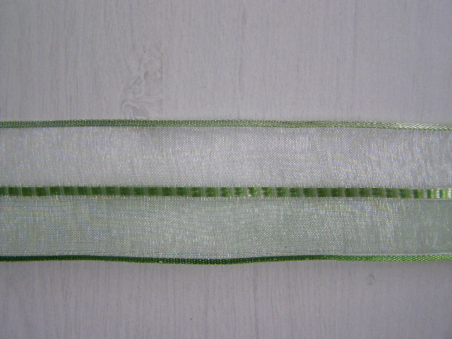 monofil cikcak - 40 mm - zelená