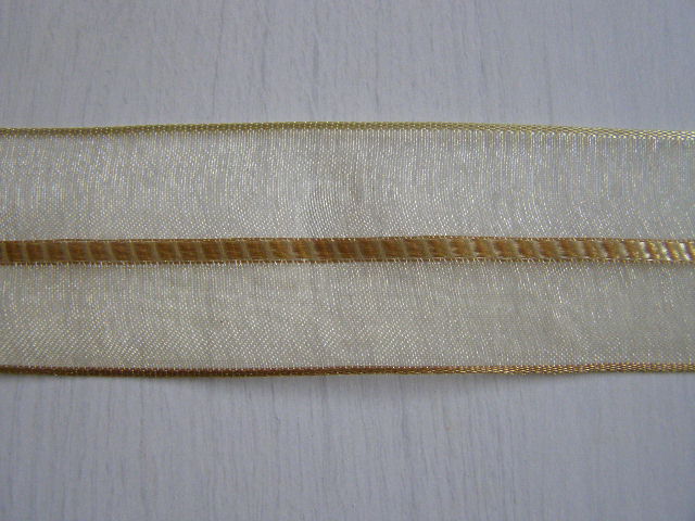 monofil cikcak - 40 mm - béžová