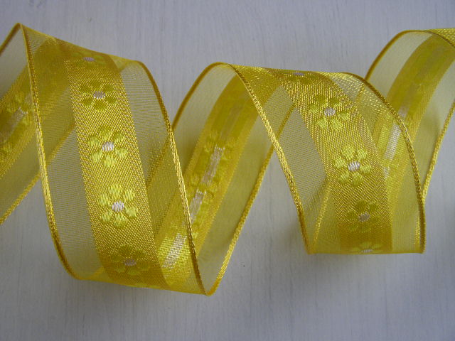 monofil - 40 mm - kytičkový střed - žlutá