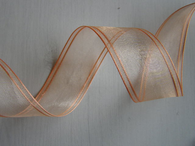 monofil - 40 mm - dvojitý okraj - lososová