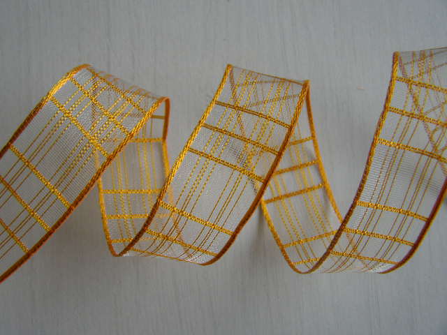 monofil - 25 mm - jemná mřížka - oranžová