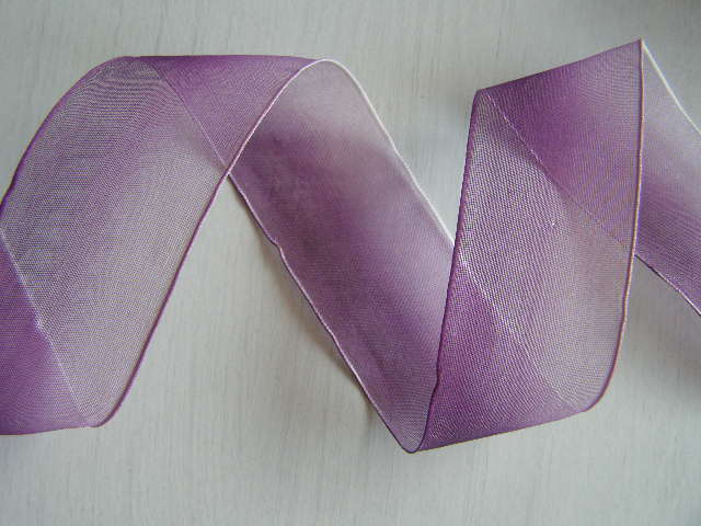 monofil s drátem - 40 mm - duhová fialová