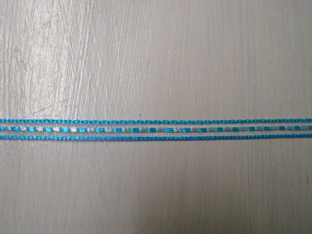 monofil s dekorem - 6 mm x 10 m - tyrkysová