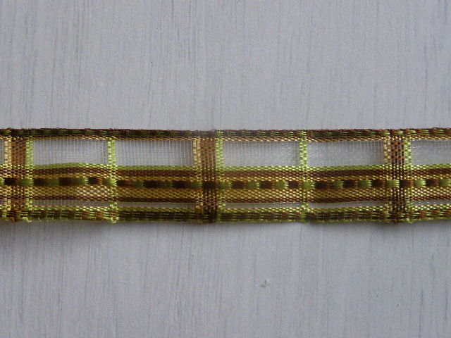 monofil - 15 mm x 10 m - mřížka hnědozelená