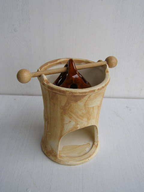 aromalampa se zavěšenou miskou - béžová