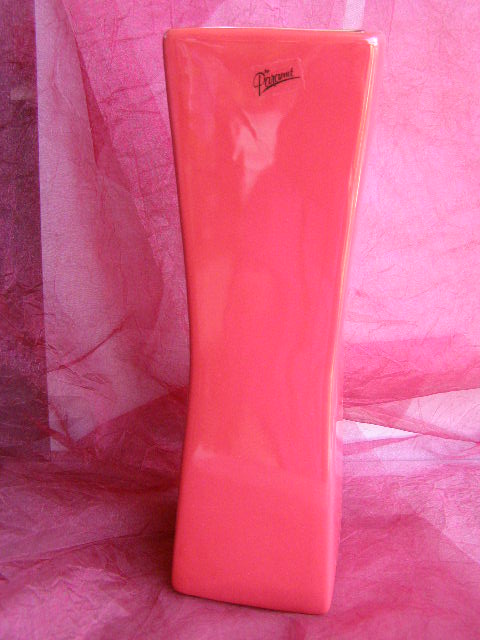 váza hranatá - červená 35 cm