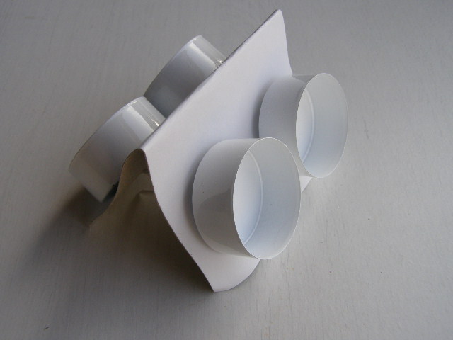 kalíšek na svíčku - bílý 4 ks