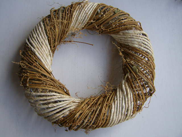 věnec - réva + šustí 30 cm