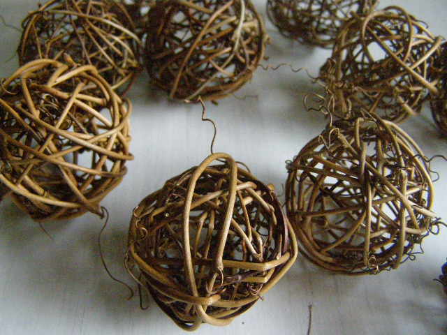 koulička z vinné révy - přírodní tmavá - 10 ks