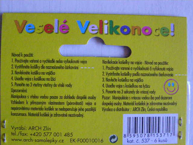 košilky na vejce - slámové