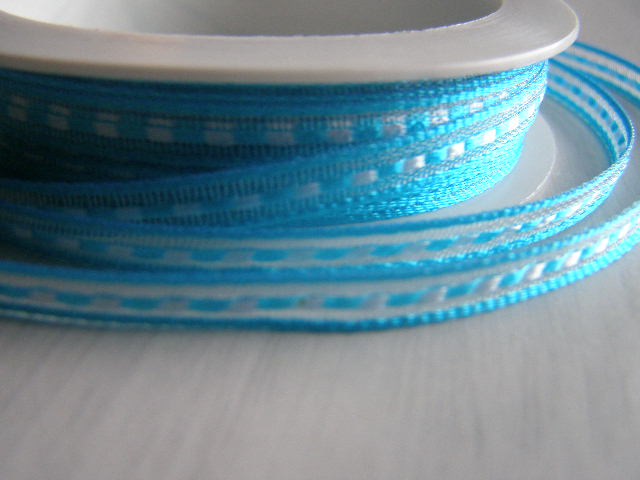 monofil s dekorem - 6 mm x 10 m - tyrkysová