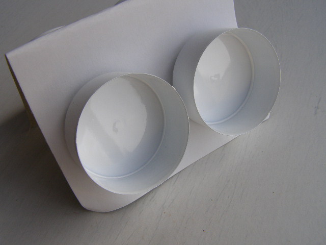 kalíšek na svíčku - bílý 4 ks