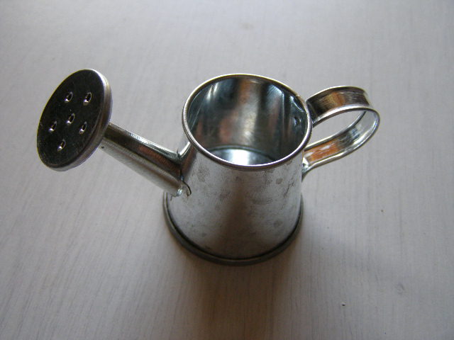 plechová konvička - malá pozink