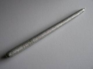 svíčka kónická - drápaná stříbrná