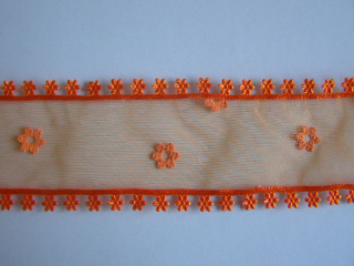 monofil - kytičkový okraj - 40 mm - oranžová