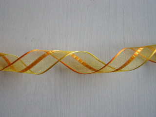 monofil cikcak - 25 mm - žlutooranžová