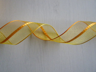 monofil cikcak - 40 mm - žlutooranžová