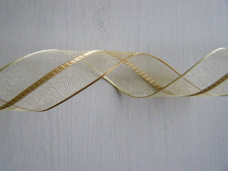 monofil cikcak - 40 mm - béžová