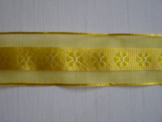 monofil - 40 mm - kytičkový střed - žlutá