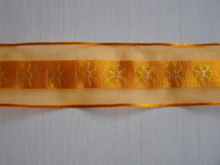 monofil - 40 mm - kytičkový střed - oranžová