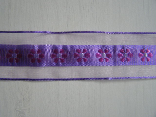 monofil - 40 mm - kytičkový střed - fialová