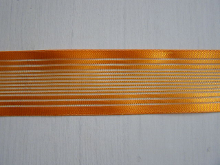 monofil - 40 mm - proužky - oranžová
