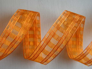 monofil - 40 mm - mřížka - oranžová