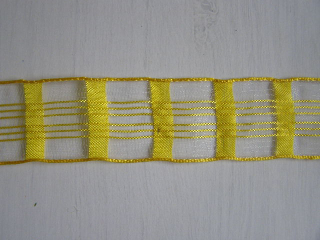monofil - 40 mm - mřížka - žlutá
