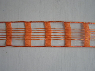 monofil - 40 mm - mřížka - oranžová