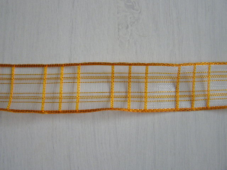 monofil - 25 mm - jemná mřížka - oranžová
