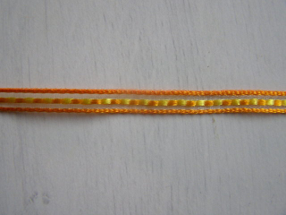 monofil s dekorem - 6 mm x 10 m - oranžovožlutá