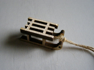 sáňky pidi - 4 cm - přírodní