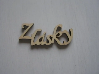 nápis - Z lásky - přírodní