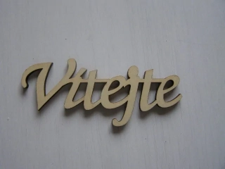 nápis - Vítejte - přírodní menší