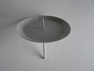 bodec plochý velký - 8 cm - bílý 4 ks