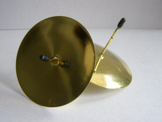 bodec plochý velký - 8 cm - zlatý