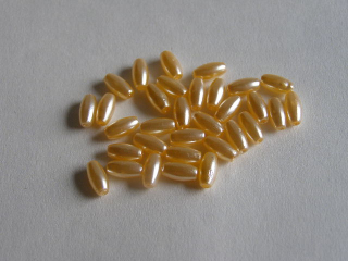 perličky olivy 8 mm - 30 ks - losos