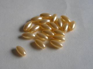 perličky olivy 12 mm - 20 ks - losos